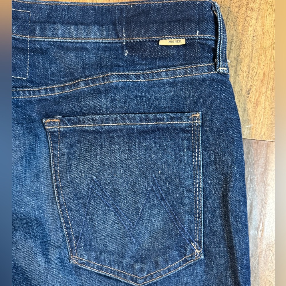 MOTHER Superior The Down Low Spinner Heel Jeans Digital Underground 31 - Picture 10 of 11